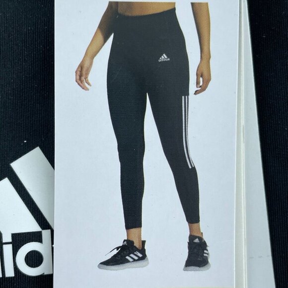 Adidas Womens S Black High-Rise 7/8 AEROREADY Leggings NWT 6003 - Picture 3 of 11